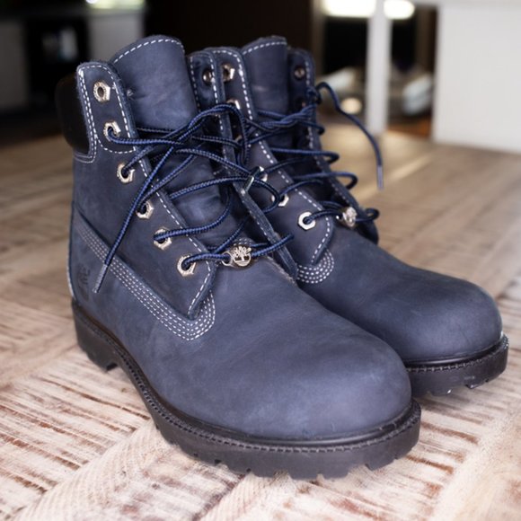 Timberland Blue Suede Boots - Picture 3 of 5